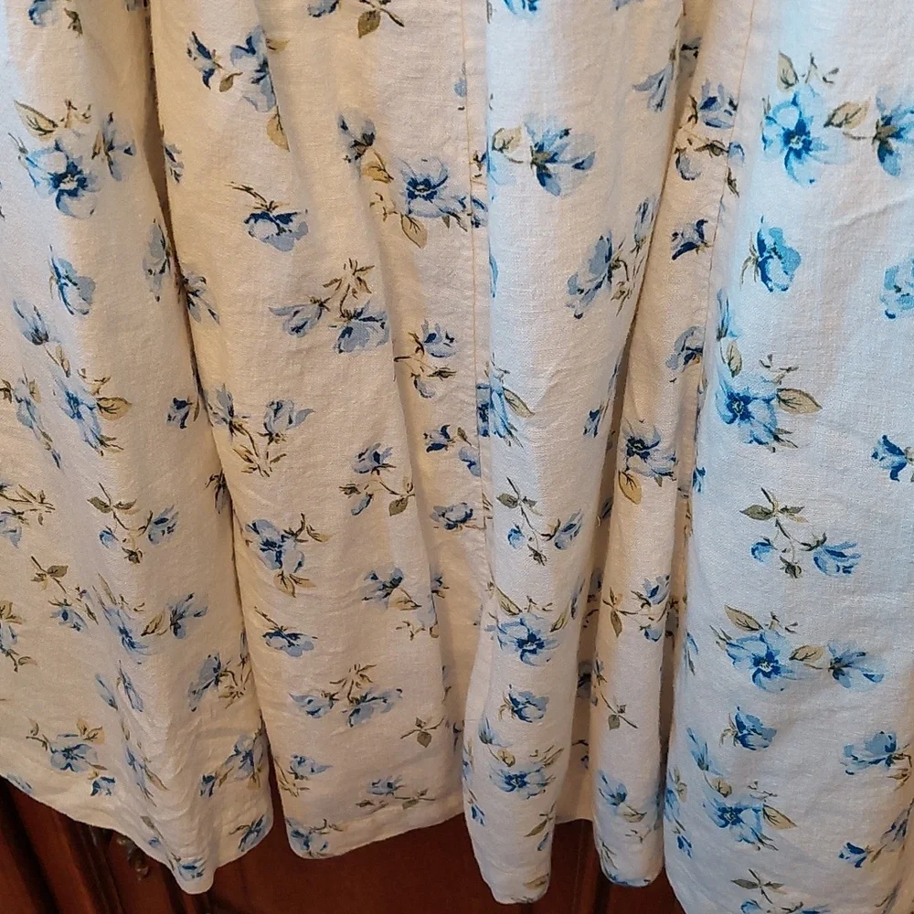 Linen Midi/Maxi Dress 8P, NWT - Picture 4 of 5